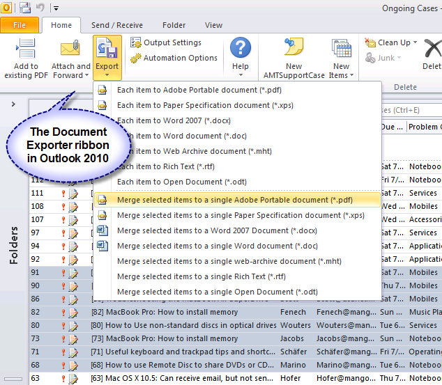 PDF/XPS Document Exporter for Outlook 5.3