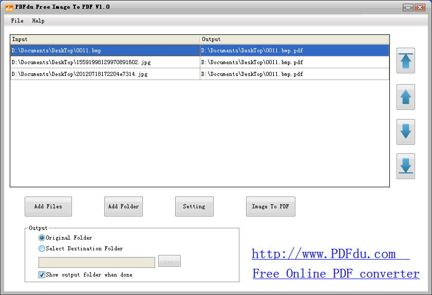 PDFdu Free Image To PDF Converter 1.0
