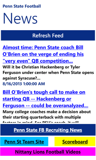 Penn State Football News 5.0.0.0
