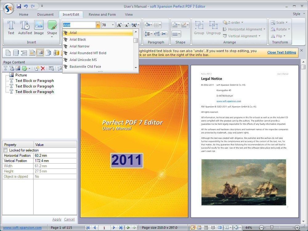 Perfect PDF 7 Editor 7.1