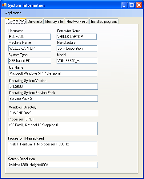 Personal Computer System Information 1.0