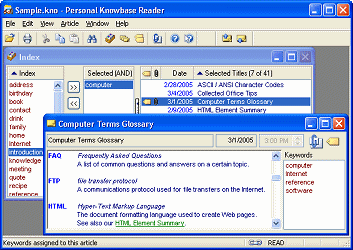 Personal Knowbase Reader 3.0.5