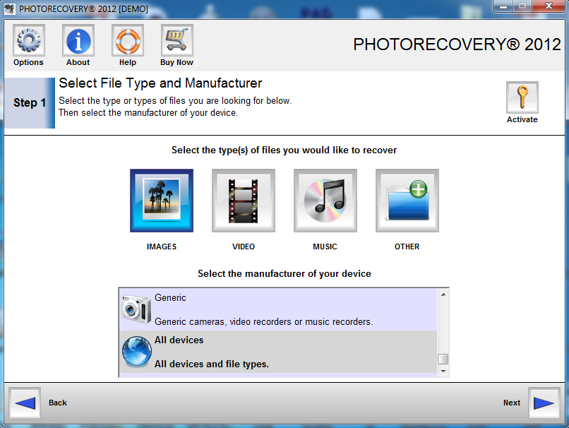 PHOTORECOVERY Standard 2014 for PC 5.1.1.1