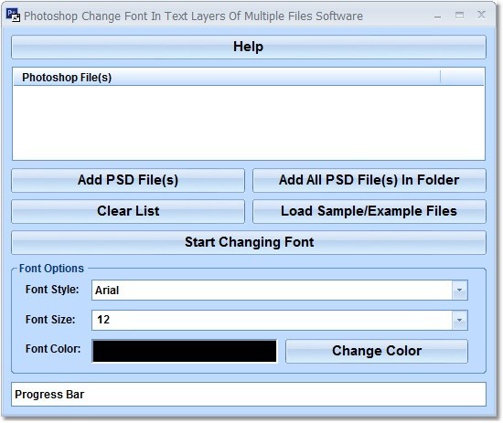 Photoshop Change Font In Text Layers Of Multiple Files Software 7.0