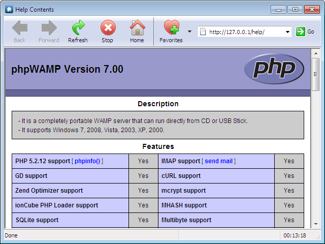 phpWAMP 7.00