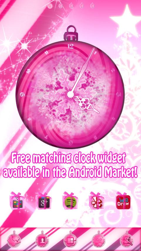 Pink Christmas GO Launcher 1.3