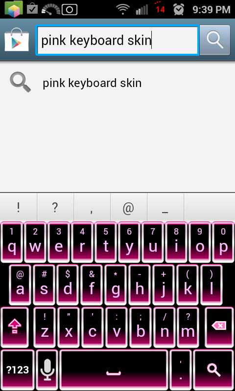 Pink Glow Keyboard Skin 1.0.0.3