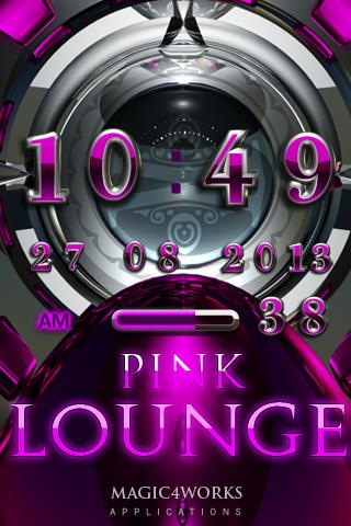 pink lounge digital clock 2.22