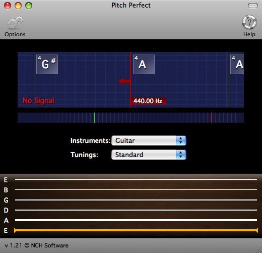 PitchPerfect Guitar Tuner for Mac 1.21