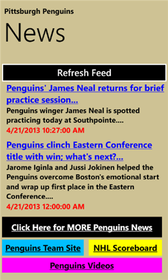 Pittsburgh Hockey News 4.3.0.0