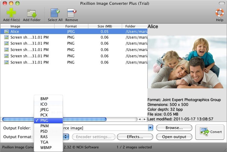 Pixillion Free Image Converter for Mac 2.43