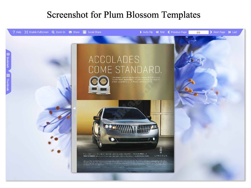 Plum Blossom Template for Flip Book 1.0