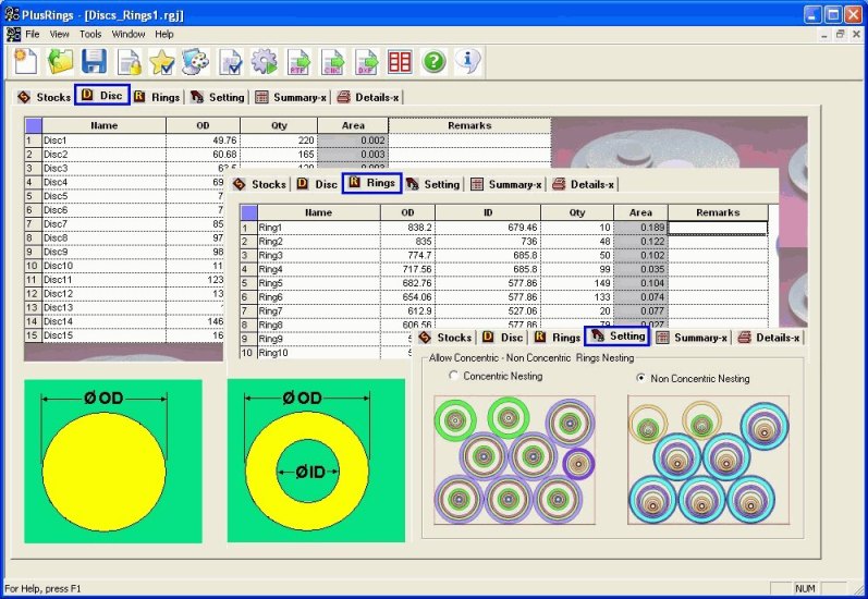 PLUS Rings:Rings Optimization Software 1.0