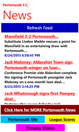 Portsmouth Football News 4.0.0.0