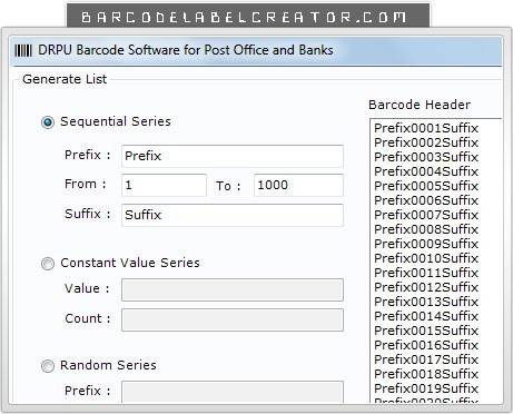 Postal Barcode Label Creator 7.3.0.1
