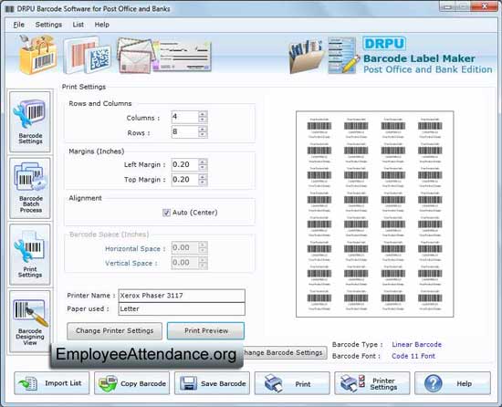 Postal Business Barcode Software 7.3.0.1