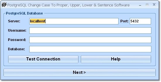 PostgreSQL Change Case To Proper, Upper, Lower & Sentence Software 7.0