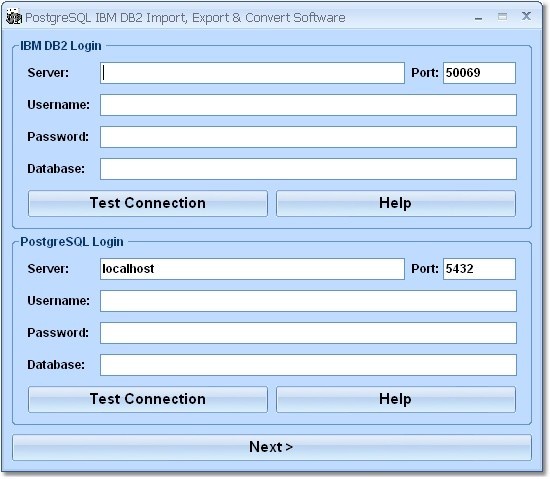 PostgreSQL IBM DB2 Import, Export & Convert Software 7.0
