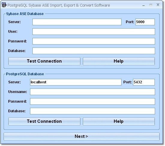 PostgreSQL Sybase ASE Import, Export & Convert Software 7.0