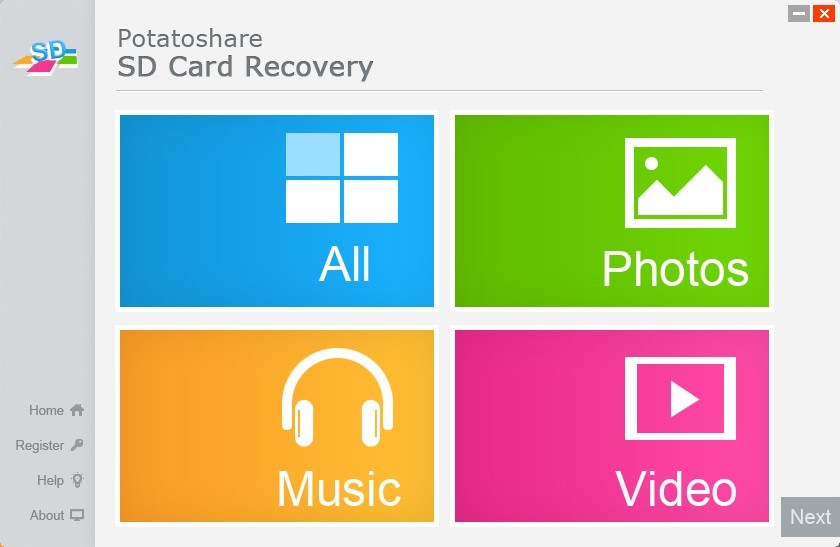 Potatoshare SD Card Data Recovery 3.0.0.0