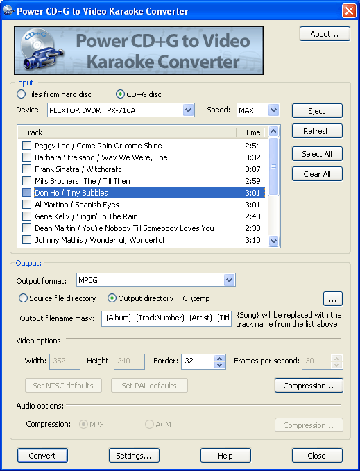 Power CD+G to Video Karaoke Converter 1.0.15