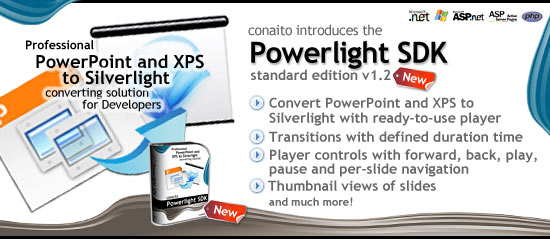 Powerlight SDK PowerPoint to Silverlight 1.2