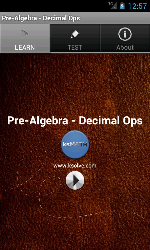 Pre-Algebra - Decimal Ops 2.1