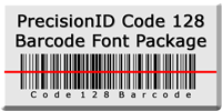 PrecisionID Code128 Barcode Fonts 3.0