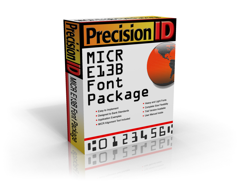 PrecisionID MICR Fonts 2012