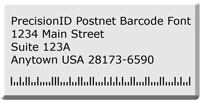 PrecisionID USPS Postnet Fonts 3.0