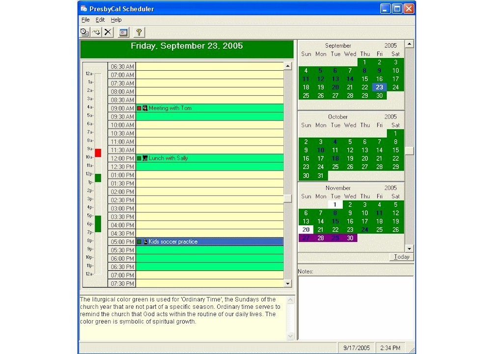 PresbyCal Desktop Calendar 1.1