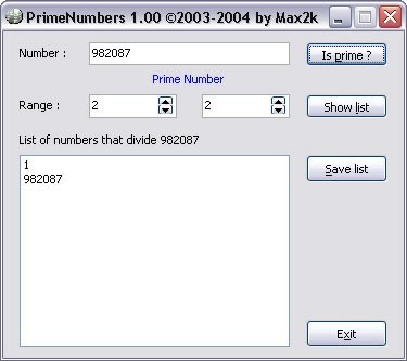 PrimeNumbers 1.01