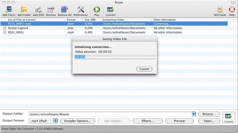 Prism Free Video Converter for Mac 1.97