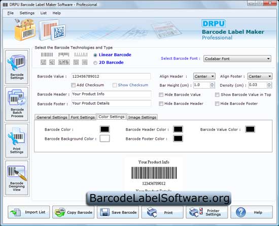 Professional Barcodes Software 7.3.0.1