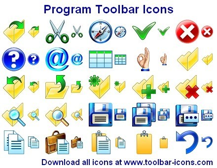 Program Toolbar Icon Set 2013.1