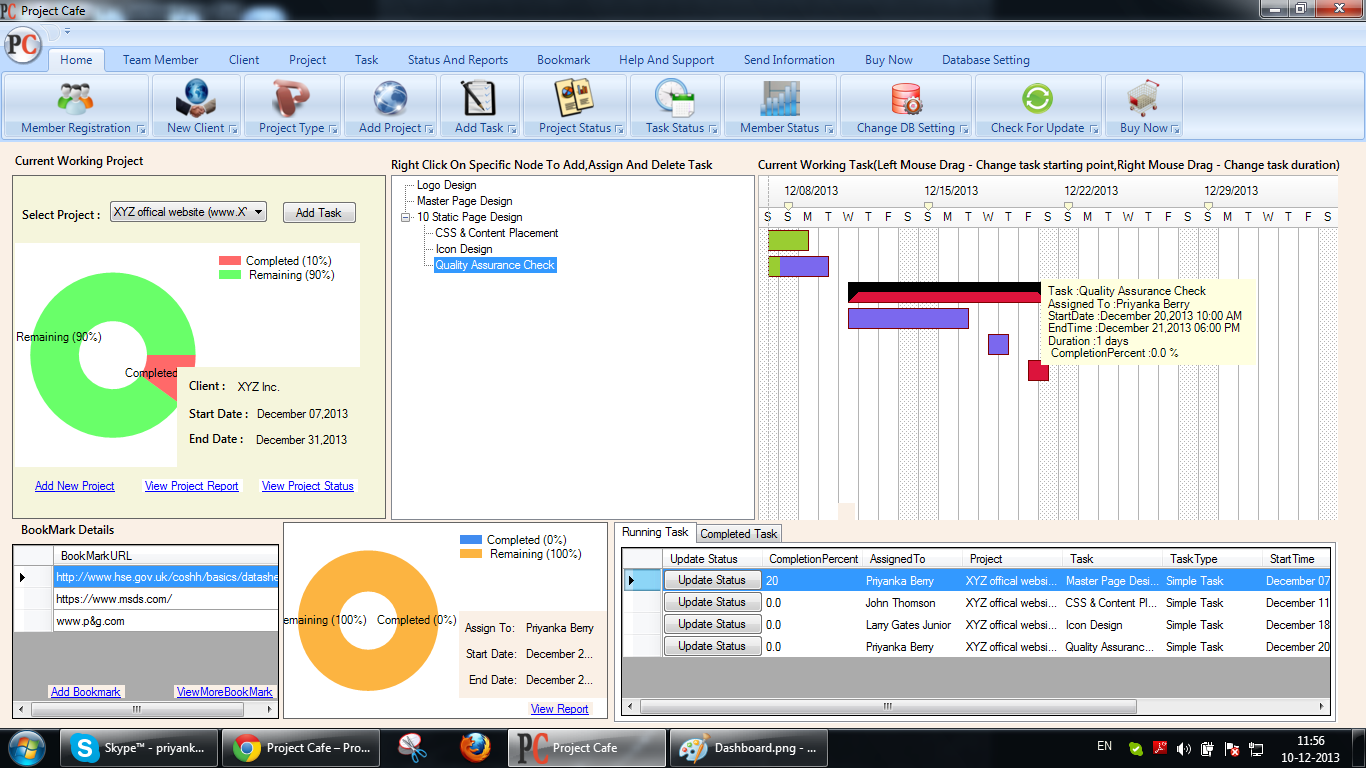 Project Cafe - Project Management Tool 1.0.5091.30273