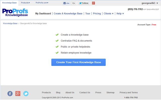ProProfs Knowledge Base Software 6.3