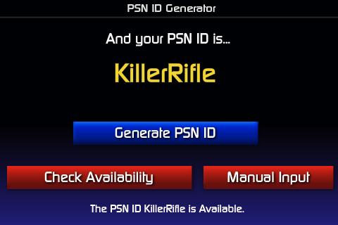 PSN ID Generator 1.0