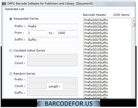 Publishing Industry Barcode Generator 7.3.0.1
