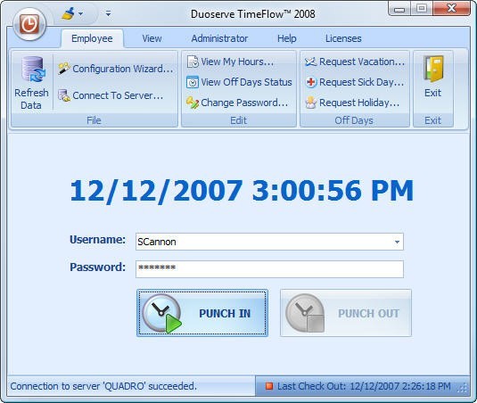 Punch Clock 2005 - TimeFlow 10