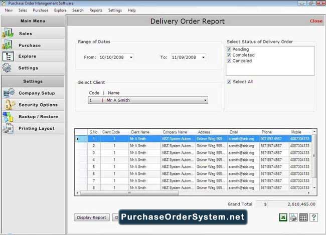 Purchase Order Organizer 3.0.1.5