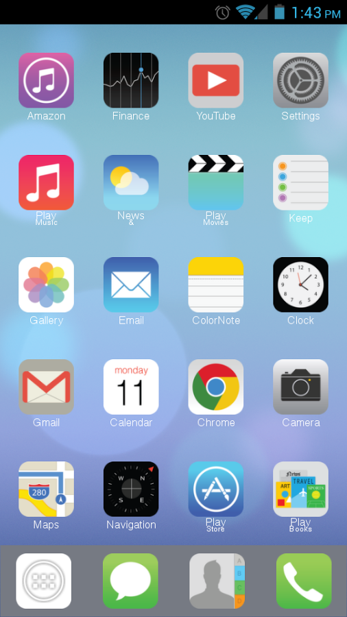 Pure iOS 7 Flat (ADW) 1.1