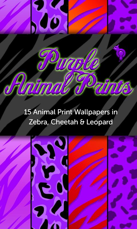 Purple Animal Prints Wallpaper 1.0