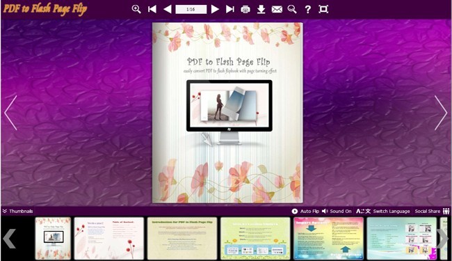 Purple Style for Flash eBook Template 1.0