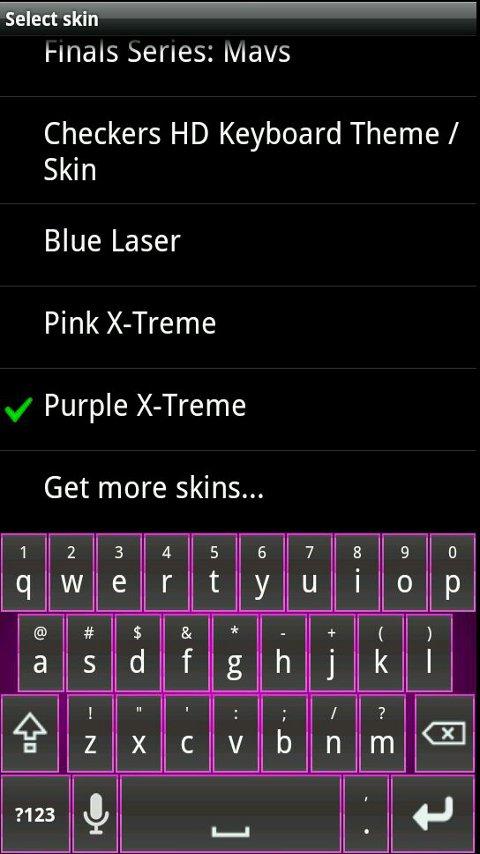 Purple X-Treme Keyboard Skin 1.0