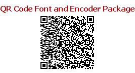 QR Code Font and Encoder Package 13.09