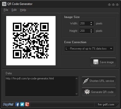 QR Code Generator 1.0