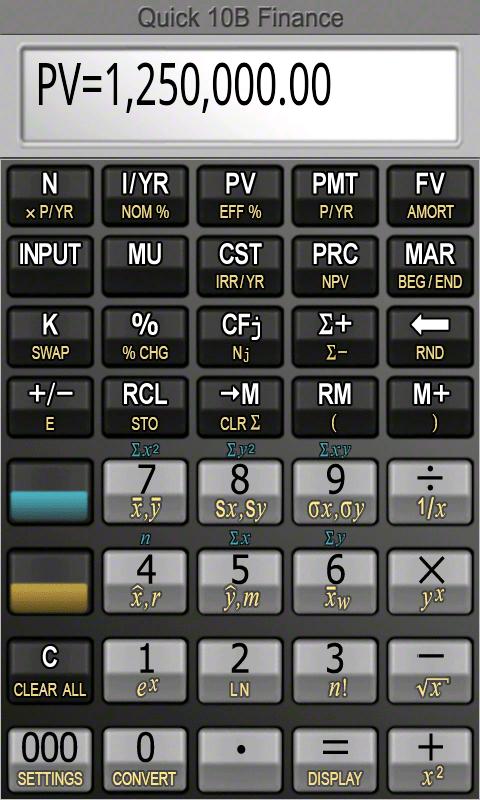 Quick 10B Financial Calculator 1.0