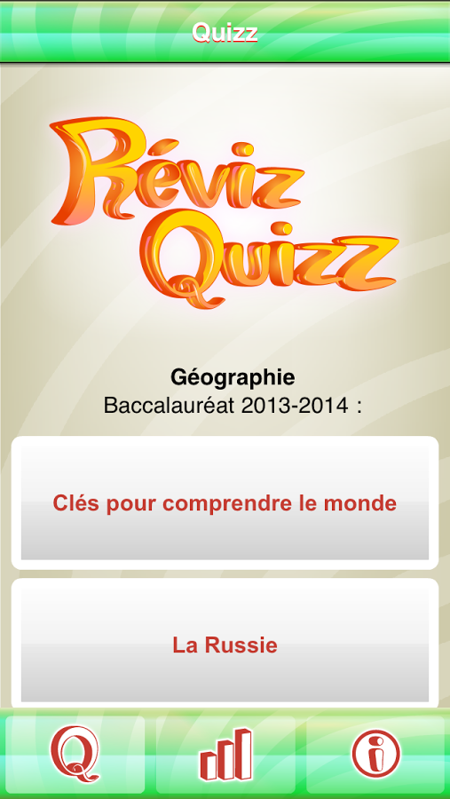 RévizQuizz Géographie Bac 2014 1.1.3