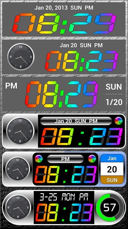 Rainbow Clock Widget (NEO) 1.0
